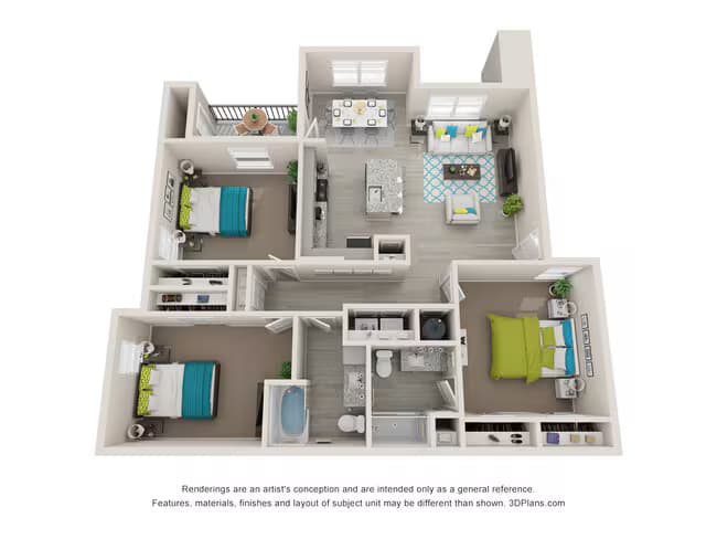 Unit 7201 3116 floor plan
