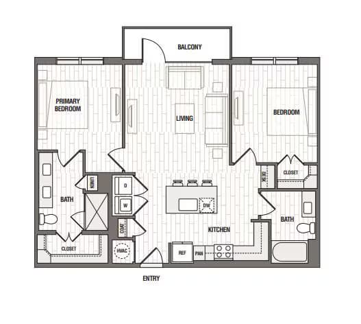 Unit 2-2114 5-5211 floor plan