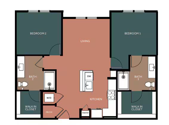 Unit 5108 1308 floor plan