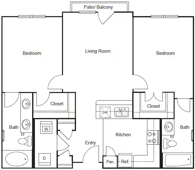 Unit 358 129 floor plan