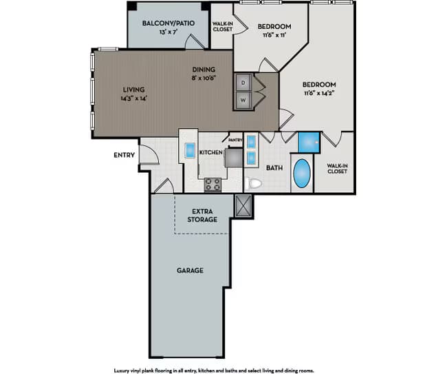 Unit 1305 2505 floor plan