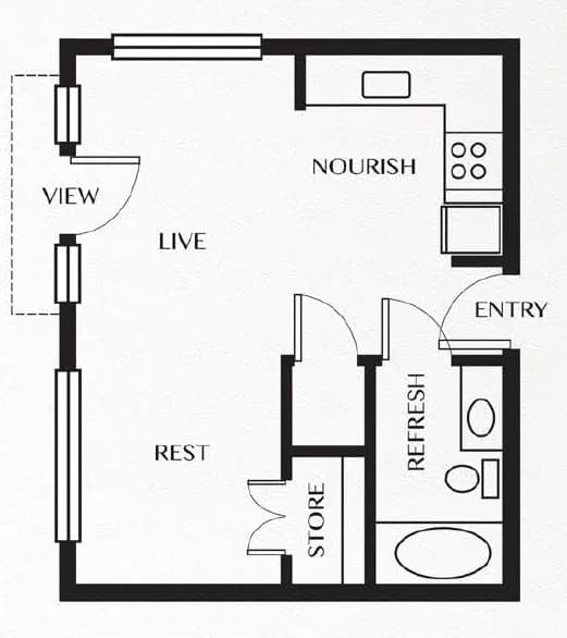 Unit 223 223 floor plan