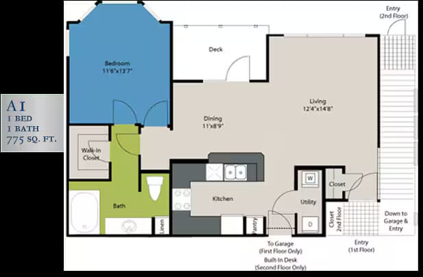 Unit 125 1111 floor plan