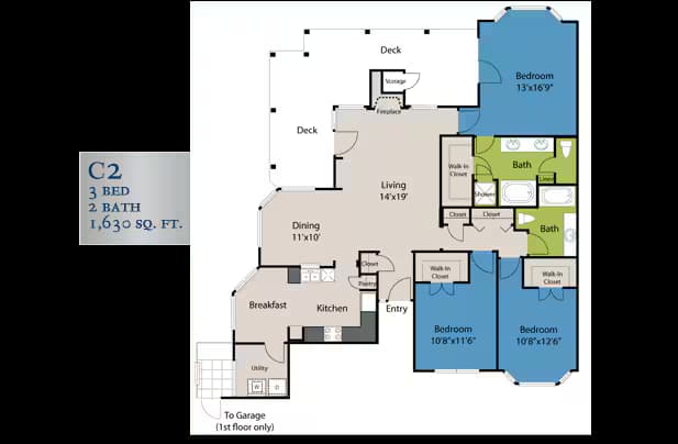 Unit 1311 2024 floor plan