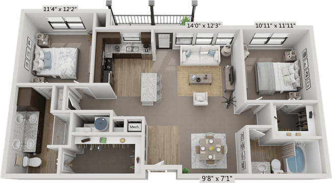 Unit 4203 4203 floor plan