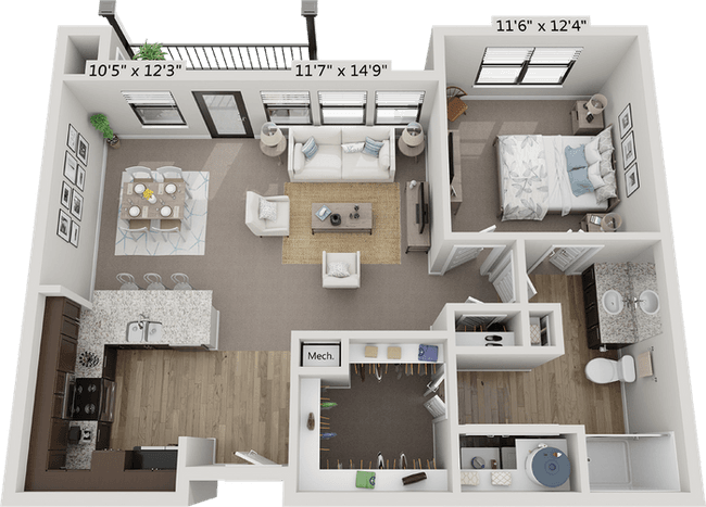 Unit 2101 3308 floor plan