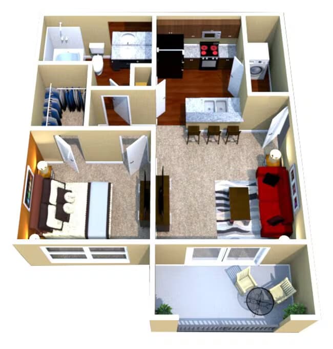 Unit 2114 623 floor plan