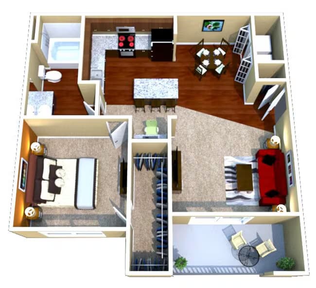 Unit 1214 1214 floor plan