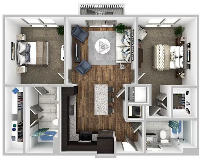 Unit 307 647 floor plan