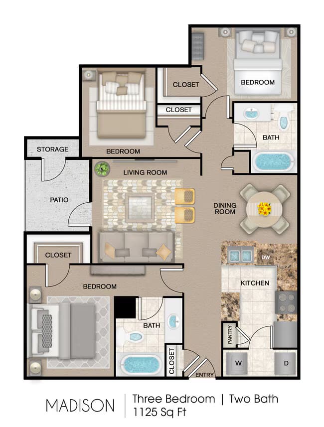 Unit 4201 1208 floor plan