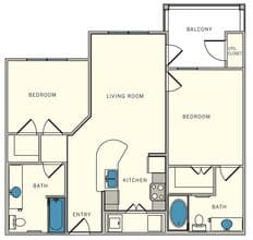Unit B1 4306 floor plan