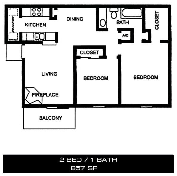 Unit 279 1134 floor plan