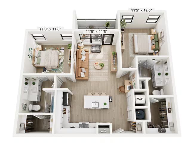 Unit 7308 6209 floor plan