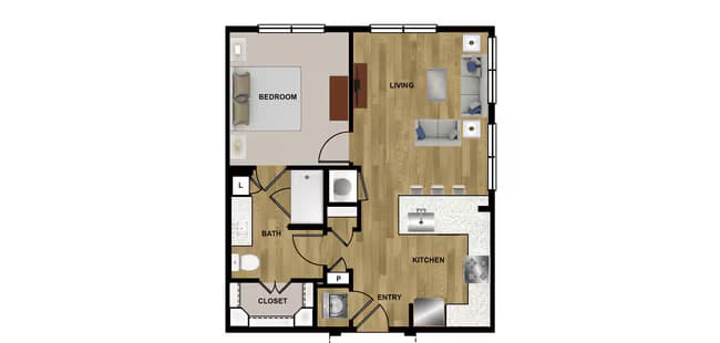 Unit 227 427 floor plan