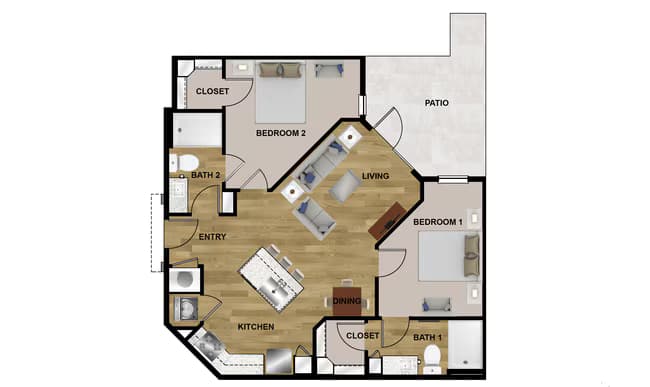 B1 218 floor plan