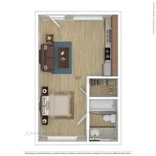 Studio 1105 floor plan