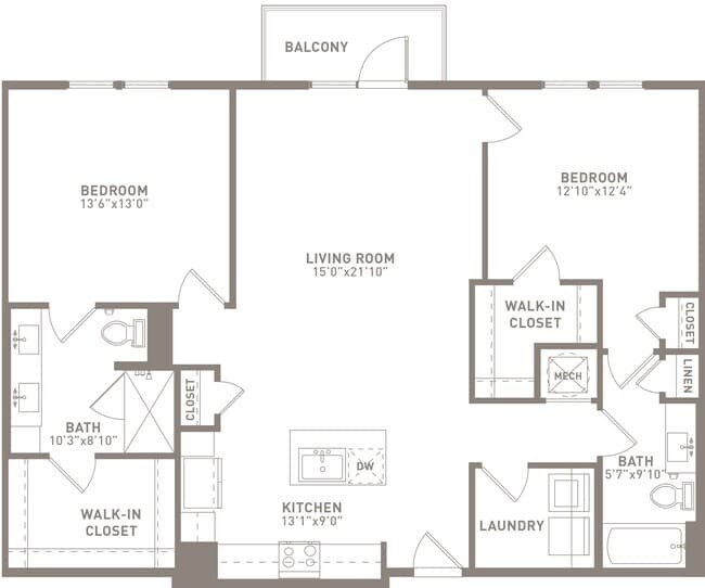 Unit 5305 4305 floor plan