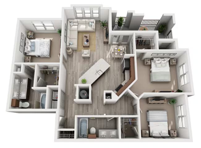 Unit 12208 12208 floor plan
