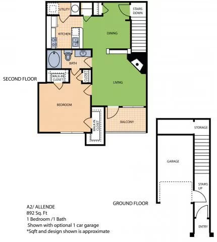 The Allende 1809 floor plan