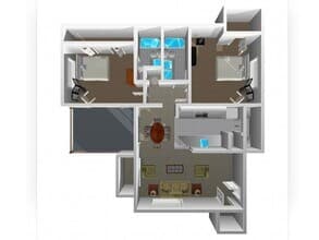 2X2 9M floor plan