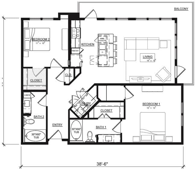 Unit 2202 2202 floor plan