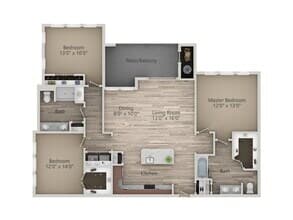 C1 Accessible 7101 floor plan