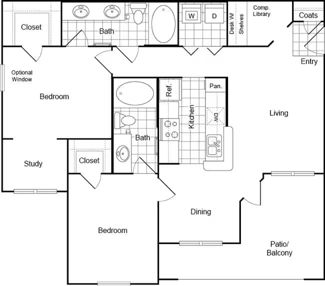 Unit 0911 1039 floor plan