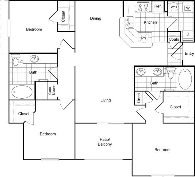 Unit 1236 1236 floor plan