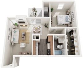 A2 - One Bedroom 16-1615 floor plan