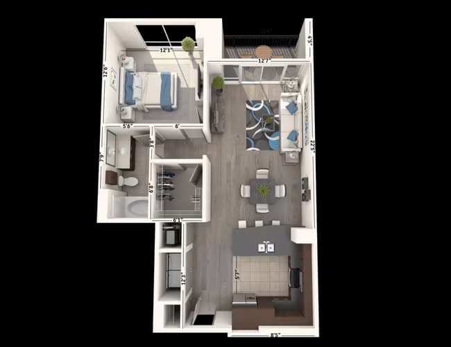 Unit 1805 2605 floor plan
