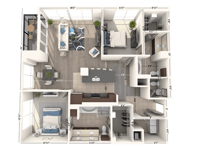 Unit 0808 0808 floor plan