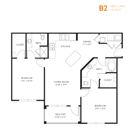 B2 14-14305 floor plan