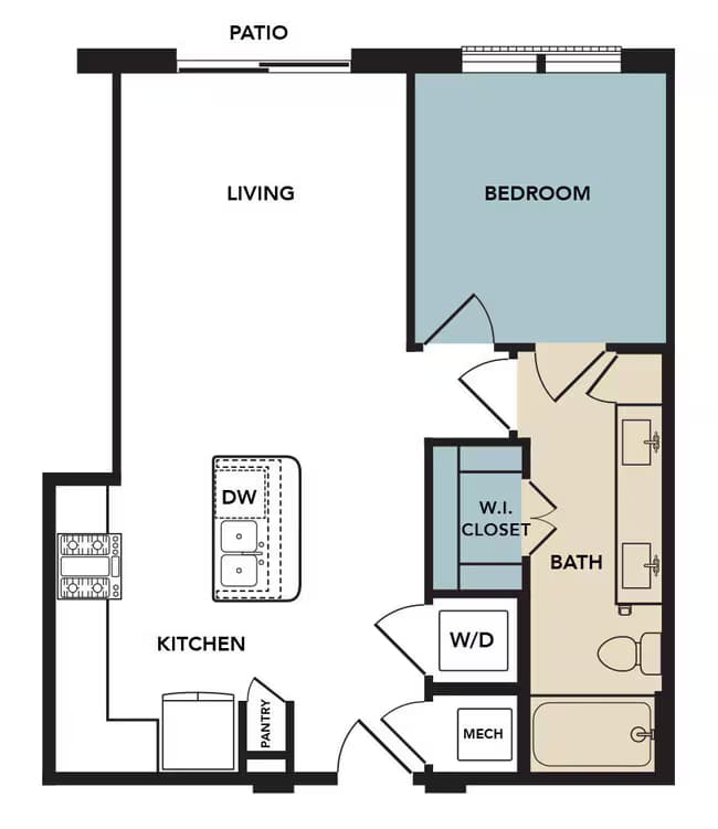 Unit 105 105 floor plan