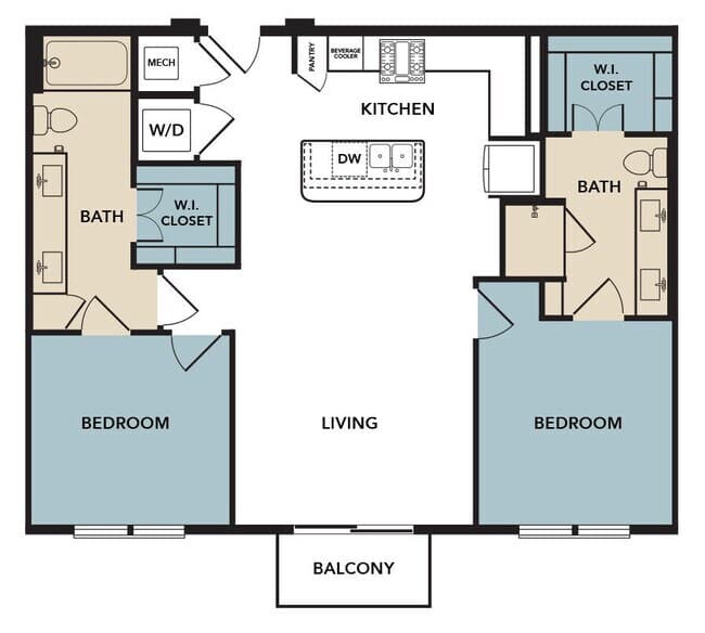 Unit 575 275 floor plan
