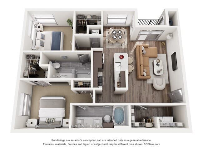 B2 2-215 floor plan