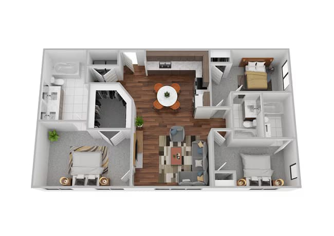 C2c- Shared Living 1249C floor plan
