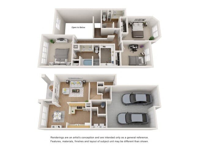 Townhome - Attached Garage 0611 floor plan