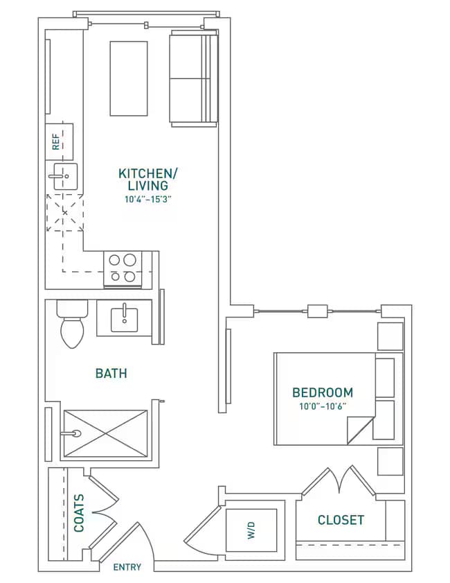 Unit 633 333 floor plan