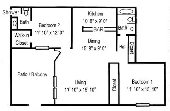Unit 111 111 floor plan