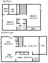 Townhouse 128 floor plan