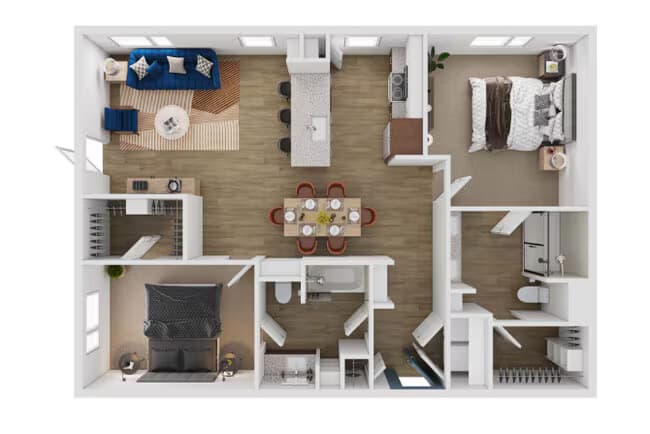 Unit 2367 1219 floor plan