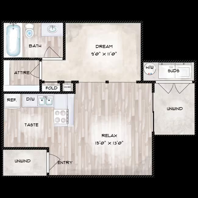 Unit 1515 306 floor plan