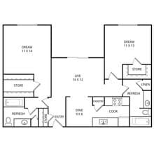 Oak 0121 floor plan