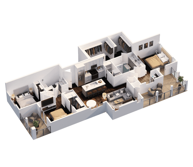Unit 04301 04201 floor plan
