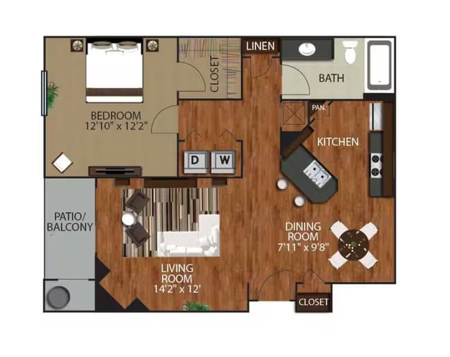 Unit 1015 1007 floor plan