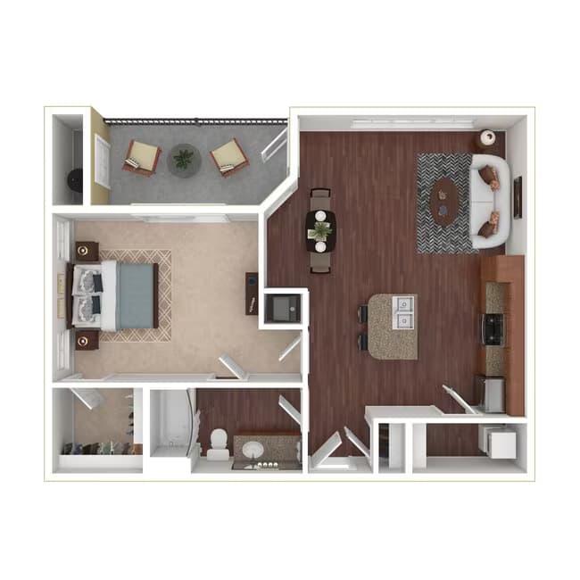 1D 1121 floor plan