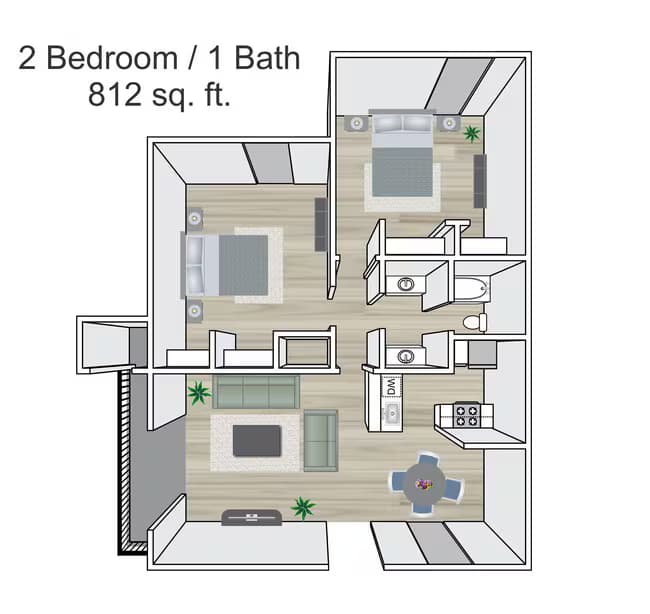 Live Oak 808 floor plan