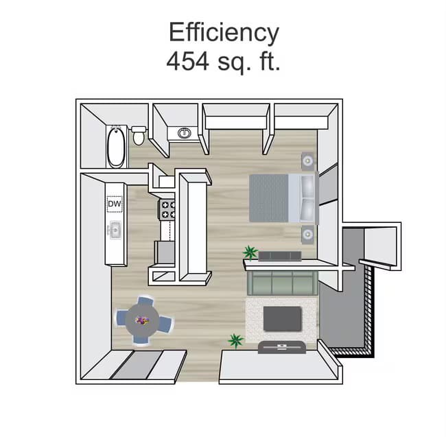 Unit 1307 621 floor plan