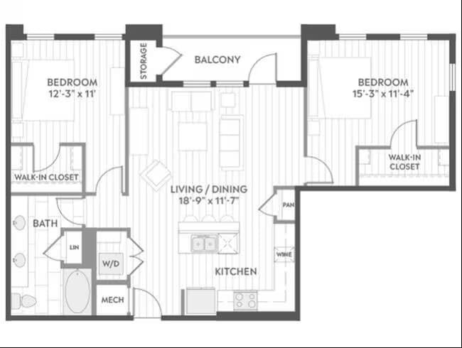 Unit North-N514 North-N514 floor plan