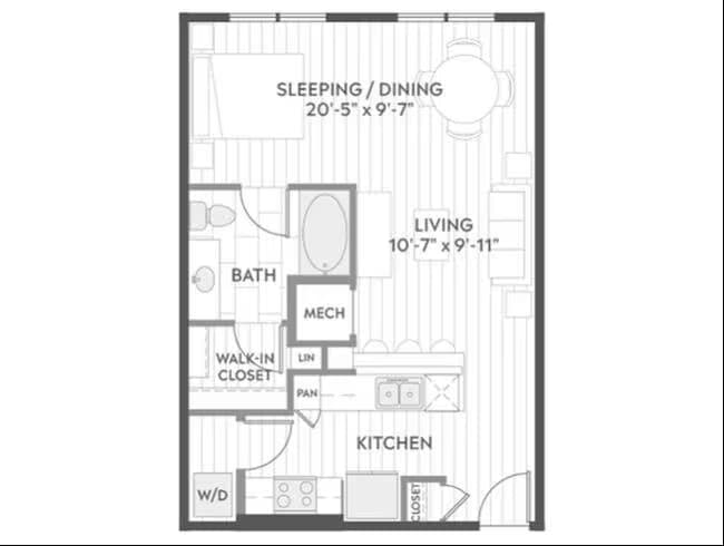 Unit South-S324 South-S409 floor plan